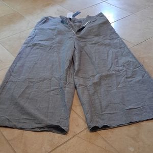 Zanzea Blue Jean Stripped Linen Wide Leg Pants